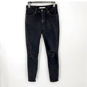 Levi's 721 Women's High Rise Skinny Slim Fit Stretch Denim Jeans Size 28 Black